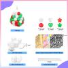 137Pcs DIY Giant Friendship Bracelet in My Birthday Era Banner Birthday Banner Famous Singer Customizable Garland Decor Foam Circles Ball Plastic Balls DIY Supplies(Red Green Pearl White) view 4
