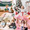 137Pcs DIY Giant Friendship Bracelet in My Birthday Era Banner Birthday Banner Famous Singer Customizable Garland Decor Foam Circles Ball Plastic Balls DIY Supplies(Mixed Pastel) view 4