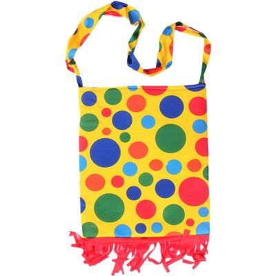 hzzsbu Clown Shoulder Bag, Halloween Clown Cosplay Costume Accessories, Clown Crossbody Bag Clown Props Circus Accessories for Halloween Carnival Party