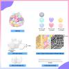 137Pcs DIY Giant Friendship Bracelet in My Birthday Era Banner Birthday Banner Famous Singer Customizable Garland Decor Foam Circles Ball Plastic Balls DIY Supplies(Macaron) view 4