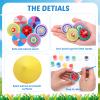 DoubleFill 48pcs DIY Wooden Spinning Tops Craft Kit, Back to School Gifts view 3