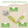 ALVABABY Pacifier Clips 8 Pack Pacifier Binky Paci Holder Leashes for Teethers 8DBP07A view 2