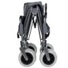 3-in-1 Folding Utility Wagon with Bench Seat, 500 lbs Capacity, 9"x4" All-Terrain Beach Tires, Perfect for Camping & Beach (Gray) view 4