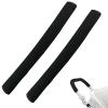 2Pack 18.7*1.37*1.37inches Stroller Handlebar Cover,Pushchair Armrest Handle Protector Cover Replacement Toddler Pram Bumper Dustproof Handle Gloves,Removable Universal Protective Case Grip Bar Covers view 1