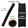 2Pack 18.7*1.37*1.37inches Stroller Handlebar Cover,Pushchair Armrest Handle Protector Cover Replacement Toddler Pram Bumper Dustproof Handle Gloves,Removable Universal Protective Case Grip Bar Covers view 2