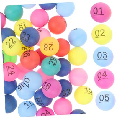 GRIRIW Colorful Raffle Balls Set for Party Games High Elasticity Numbered Balls 1-50 for Fun Activities for Family Gatherings and Events