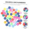 GRIRIW Colorful Raffle Balls Set for Party Games High Elasticity Numbered Balls 1-50 for Fun Activities for Family Gatherings and Events view 4