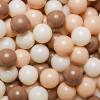 GOGOSO Ball Pit Balls for Toddlers Phthalate-Free BPA-Free Non-Toxic Crush Proof Soft Plastic Play Balls Baby Kids Shape Tent Pool Playhouse Playpen Party Decor,Coffee Brown Beige,200PCS view 1