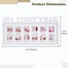 12-Month Newborn Keepsake Frame, BabyS First Year Memory Photo Frame, White view 4