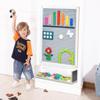 Bolocon Vertical Building Brick Base Plate & Chalkboard, 2-Sided Activity Panel and Blackboard for Kids&Toddlers Playroom, Compatible with All Major Block Brands (Rectangular-STD.) view 1