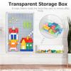 Bolocon Vertical Building Brick Base Plate & Chalkboard, 2-Sided Activity Panel and Blackboard for Kids&Toddlers Playroom, Compatible with All Major Block Brands (Rectangular-STD.) view 3