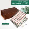 BESPORTBLE 1 Set Mini Mahjong Game, Portable Travel Mahjong Gatherings Team Game view 4