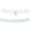 1 Silly Goose Banner, Pre-String One Goose Theme First Birthday Decorations 1st Baby Shower Garland for Gender-Neutral Nursery Wall Boys Girls Party Decor (Blue) view 1