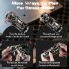 4 in 1 Metal Fidget Gun Toy Shoot+ Spinner+ Ratchet+ Slider Finger Fidget Toys Adults EDC ADHD Focus Anxiety Stress Relief Boredom Office Travel Toy (Titanium Color) view 4