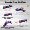 4 in 1 Fidget Gun Metal Toy Shoot+ Spinner+ Ratchet+ Slider Finger Fidget Toys for Adults EDC ADHD Focus Anxiety Stress Relief Boredom Office Cool Executive Desk Toy (Colorful) view 3
