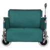 3-in-1 Folding Utility Wagon with Bench Seat, 500 lbs Capacity, 9"x4" All-Terrain Beach Tires, Perfect for Camping & Beach (Green) view 1