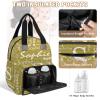 Ioracida Personalized Diaper Bag Backpack with Initials, Brown Custom Lightweight Backpack Travel Outdoor Mom Bag, Newborn Baby Nursing Bags, New Mom Dad Gift view 4