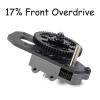 LCG OD Transmission 29% 17% Front Overdrive Gearbox with Skid Plate for 1/10 RC Crawler Chassis Cheater Rigs Comp Builds (17% Front Overdrive) view 2
