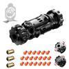 4 in 1 Metal Fidget Gun Toy Shoot+ Spinner+ Ratchet+ Slider Finger Fidget Toys Adults EDC ADHD Focus Anxiety Stress Relief Boredom Office Cool Executive Desk Toy (Black) view 1