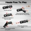 4 in 1 Metal Fidget Gun Toy Shoot+ Spinner+ Ratchet+ Slider Finger Fidget Toys Adults EDC ADHD Focus Anxiety Stress Relief Boredom Office Cool Executive Desk Toy (Black) view 3