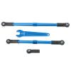 7075 Aluminum Tie Links Push Rods Set Upgrade Parts for Traxxas 1/10 E-Revo 2.0 Summit,Replace#5319X #5338R(Blue) view 3