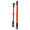 7075 Aluminum Tie Links Push Rods Set Upgrade Parts for Traxxas 1/10 E-Revo 2.0 Summit,Replace#5319X #5338R (Red) view 3