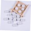 EPIGEIST 100Pcs White Flat Ring Bell Boxes for Babies Plastic Rattle Toy Accessories for Infant Development and Playtime view 4
