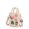 Rolling Art Mini Rubber Tote Bag, Mini Beach Bag for Kids - Rubber Beach Tote, Small Rubber Beach Bag with DIY Charms, Cute Kids Tote Bag Gift Set with Box (cream color 4.92"x1.89"x8.94") view 1