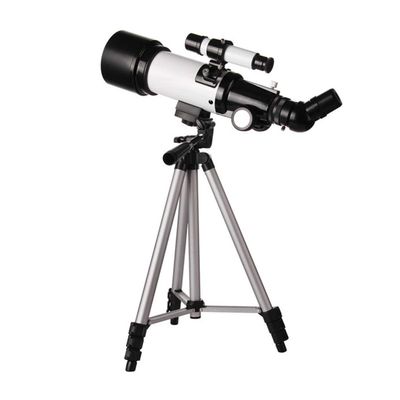 336X Astronomical Refractor Telescope for Kids Beginners Adults, 50-100mm Portable Space Monoscope, White with Nebula Filter Phone