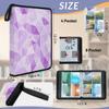 Kuquteed Abstract Triangle Trading Card Binder 9 Pocket 900 Cards Holder Collector Album with 50 Removable Sleeves Gifts for Boys Girls Purple Geometric Game Sports Cards view 3