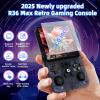 R36 Max Retro Handheld Game Console, Video Game Console with 64G Built-in 18000+ Games, 4000mAh Rechargeable, Support 30+ Simulators, Linux System, 4.0 Inch IPS Screen Portable Pocket Arcade (grizzly) view 3