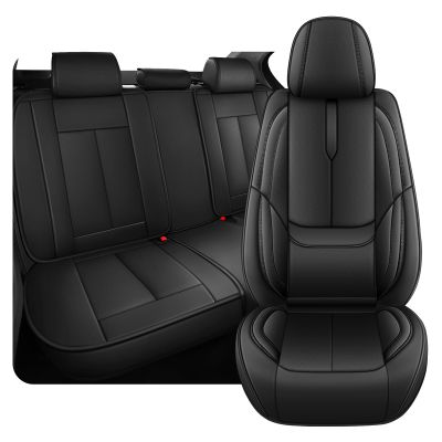 5 Full Seat Covers for Subaru Outback 2000-2025, Premium Nappa Leather Seat Cover, Fully Wrapped Protect Modern Style Seat Cover (5-Seat Standard, Classic Black)
