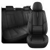 5 Full Seat Covers for Subaru Outback 2000-2025, Premium Nappa Leather Seat Cover, Fully Wrapped Protect Modern Style Seat Cover (5-Seat Standard, Classic Black) view 1