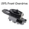 LCG OD Transmission 29% 17% Front Overdrive Gearbox with Skid Plate for 1/10 RC Crawler Chassis Cheater Rigs Comp Builds (29% Front Overdrive) view 2