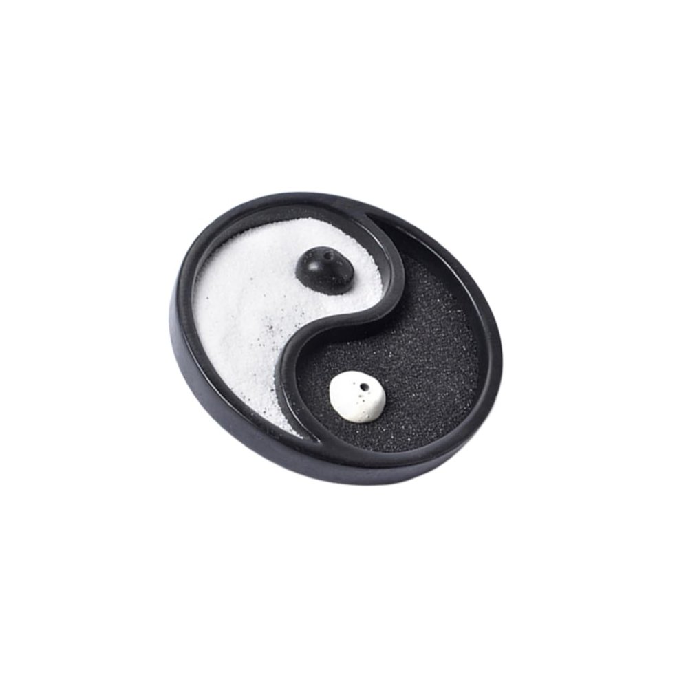 HOODANCOS Yin and Yang Trigram Sand Table Creative Resin Crafts Home Decoration Ornament Unique Design for Feng Shui and Meditation