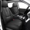 2PCs Front Seat Covers for Subaru Outback 2000-2025, Premium Nappa Leather Seat Cover, Fully Wrapped Protect Modern Style Seat Cover (2-Seat Standard, Classic Black) view 2