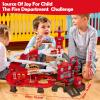 Toy Car Ramp Track, Adventure Railcar Colorful Vehicles Construction Play Set with 8 Cars Track Gifts for Kids 3+ view 2