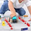 DECHOUS 25Pcs Mini Traffic Signs Toys: Miniature Traffic Cones Plastic Mini Road Signs Miniature Roadblocks Toys Education Playset for Kids view 2