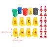 DECHOUS 25Pcs Mini Traffic Signs Toys: Miniature Traffic Cones Plastic Mini Road Signs Miniature Roadblocks Toys Education Playset for Kids view 4