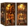SUNNINO Book Nook Kit - DIY Miniature House Kit Doll House 3D Wooden Puzzles Book Nook Kits for Adults Creative Gift for Teens Family Friends view 1