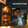SUNNINO Book Nook Kit - DIY Miniature House Kit Doll House 3D Wooden Puzzles Book Nook Kits for Adults Creative Gift for Teens Family Friends view 2
