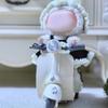 Scooter Toy for Labubu Toy with Light and Music, Cute Have a Seat for Labubu Accessories, Interactive Toys Desktop Decor for Doll Collectors (White) view 3