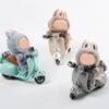 Scooter Toy for Labubu Toy with Light and Music, Cute Have a Seat for Labubu Accessories, Interactive Toys Desktop Decor for Doll Collectors (White) view 4