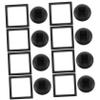 GOOHOCHY 3D Floating Frame Coin Display Case Stand 8-Piece Set for Medallions Challenge Coins and Jewelry Chic Storage Box for Collectors and Home Decor view 1