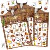 Blosssound Cowboy Bingo Game Set Bingo Cards for 24 Players Wild West Party Game for Family Activities Rodeo Holiday Cards for Western Party Favor view 1