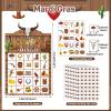 Blosssound Cowboy Bingo Game Set Bingo Cards for 24 Players Wild West Party Game for Family Activities Rodeo Holiday Cards for Western Party Favor view 3