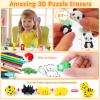 16 Pack Animal 3D Erasers Desk Pets for Kids Pencil Erasers Bulk Valentine for Classroom Prizes,Game Reward,Treasure Box,Goodie Bag Stuffers,Pinata Filler,Party Favors,Puzzle Mini Toys School Supplies view 3