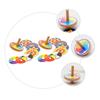 BRIGHTFUFU 2sets DIY Wooden Tops for Boys and Girls Year Old Boys Toys Preschool Educational Toys Fidget view 3