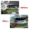 HXYAIEOGD Compatible with VW Golf 8 Golf MK8 GTI R GTD Clubsport CS 2020+ Car Tail Wing Fixed Wind Wing Spoiler Roof Trunk Wing Exterior Guard Cover(Gloss Black) view 3