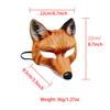 4pcs Fox Mask, Halloween Animal Face Mask, Half Face Mask for Halloween, Christmas, Easter, Masquerade Parties and Show, Fox Mask therian, Costume Mask view 2